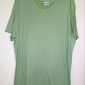 Lane Bryant 1X v-neck short sleeve top